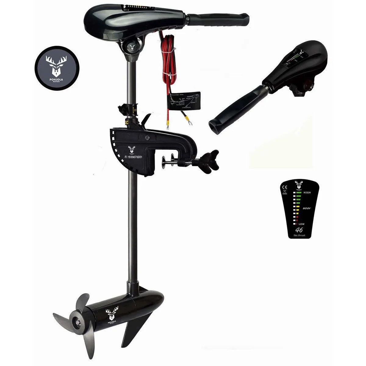 Elmotor 86LBS / 37,2 kg – 24V, 22 km/h, 5+3 växlar