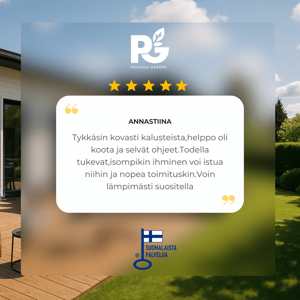 POHJOLA GARDEN Ulkosohvan Kulmaistuin ISLA 75 CM, Valkoinen / Vaalea Beige