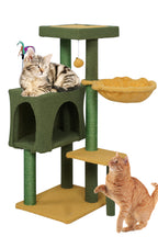 POHJOLAN LEMMIKKITARVIKE Kissan kiipeily-/raapimispuu 90 cm, Vihreä