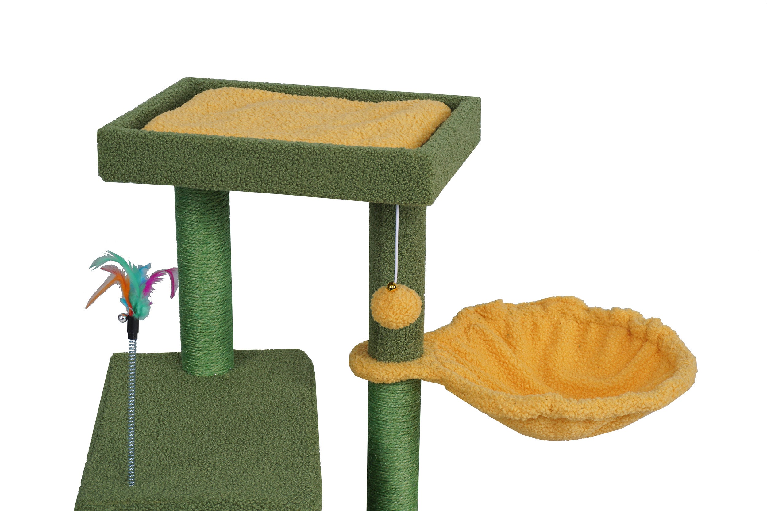 POHJOLAN LEMMIKKITARVIKE Kissan kiipeily-/raapimispuu 90 cm, Vihreä