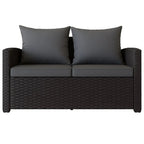 POHJOLA GARDEN Polyrottinki Ulkosohva 2-istuttava, valkoinen/beige, 120x67x74, EMMI