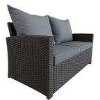 POHJOLA GARDEN Polyrottinki Ulkosohva 2-istuttava, valkoinen/beige, 120x67x74, EMMI