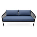 POHJOLA GARDEN Moderni Ulkosohva, 2 Puutarhatuolia & 2 puutarhapöytää LYDIA, Musta 5-osainen Ulkosohvaryhmä