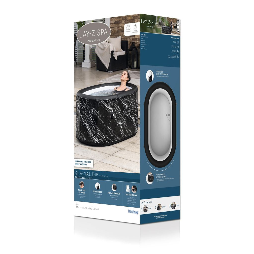 LAY-Z-SPA GLACIAL DIP FORTIFIBER COLD PLUNGE TUB