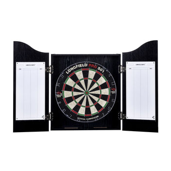 LONGFIELD DARTSBORD, SKÅP OCH 2 DARTSET