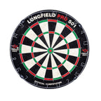 LONGFIELD DARTS BOARD, CABINET AND 2 DARTS SETS