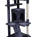 POHJOLAN LEMMIKKITARVIKE Kissan kiipeily-/raapimapuu 139 cm, Harmaa