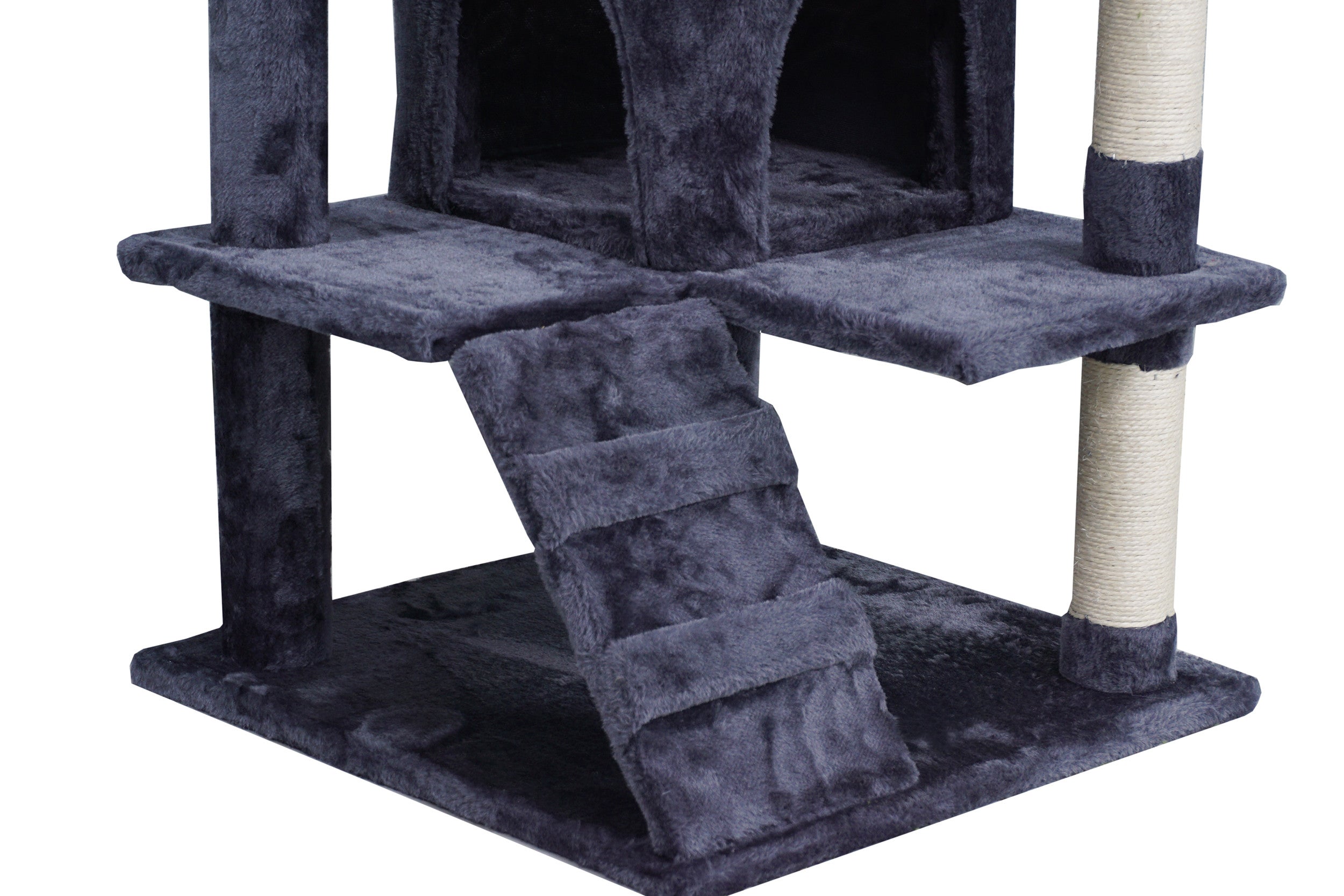 POHJOLAN LEMMIKKITARVIKE Kissan kiipeily-/raapimapuu 139 cm, Harmaa