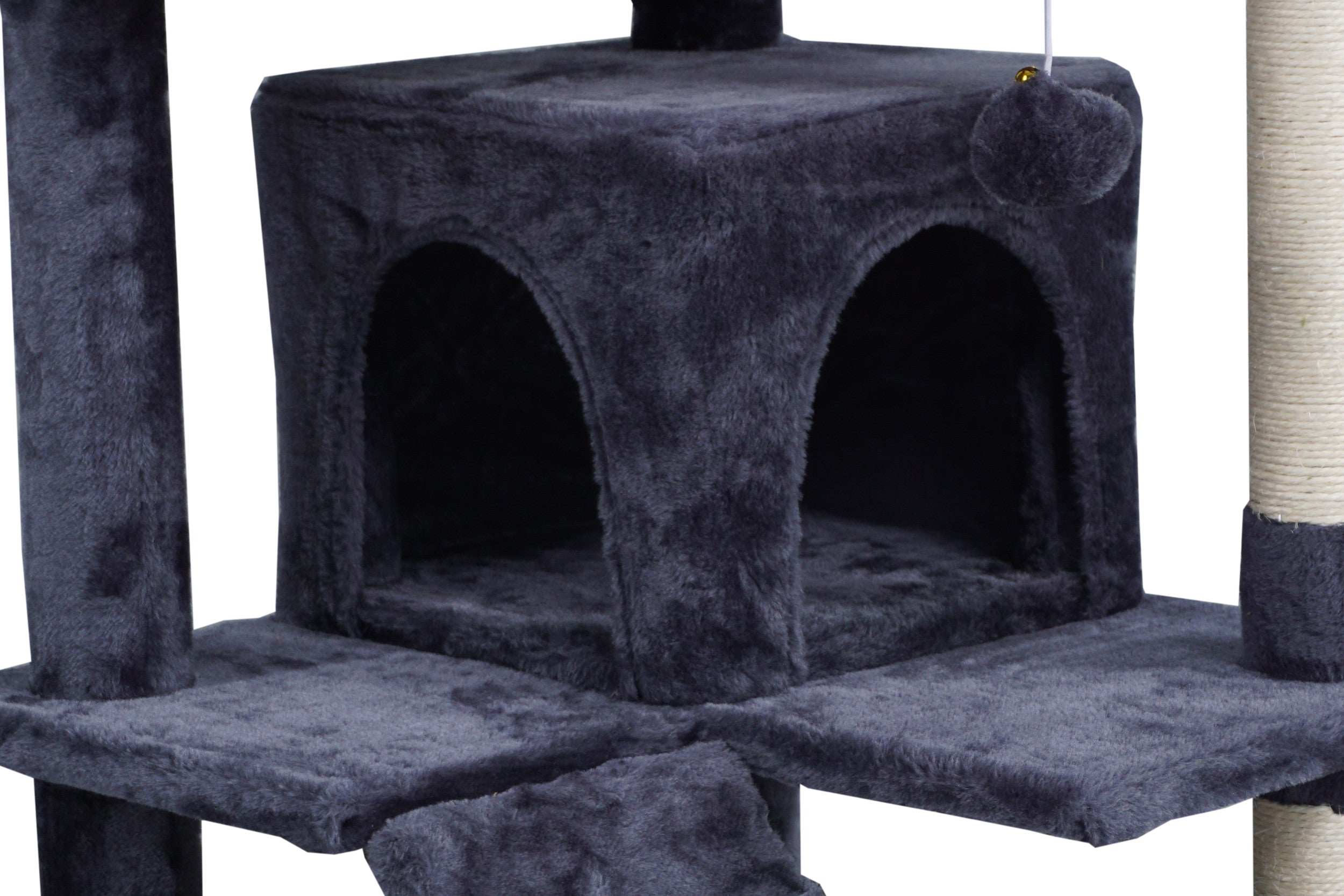 POHJOLAN LEMMIKKITARVIKE Kissan kiipeily-/raapimapuu 139 cm, Harmaa