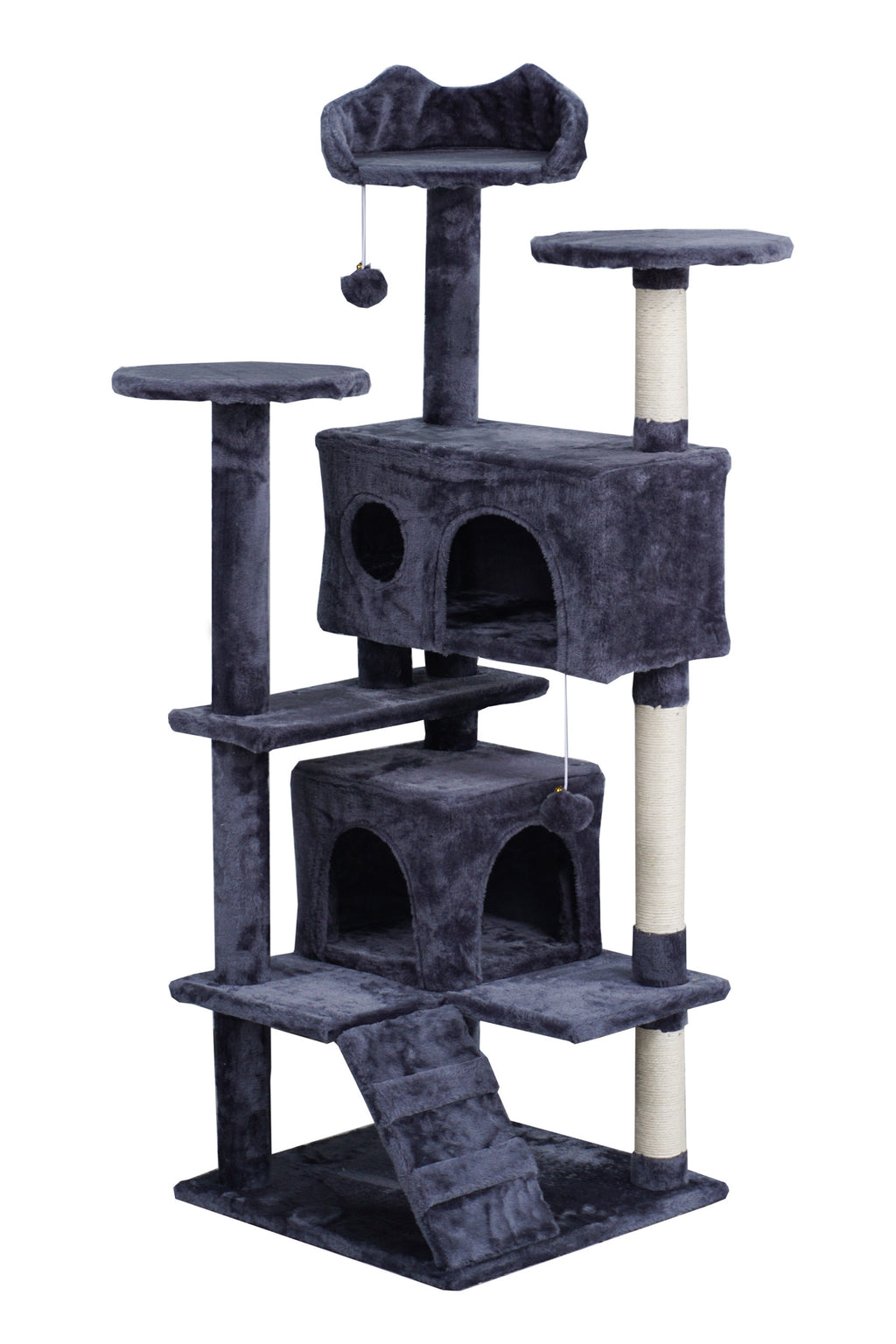 POHJOLAN LEMMIKKITARVIKE Kissan kiipeily-/raapimapuu 139 cm, Harmaa