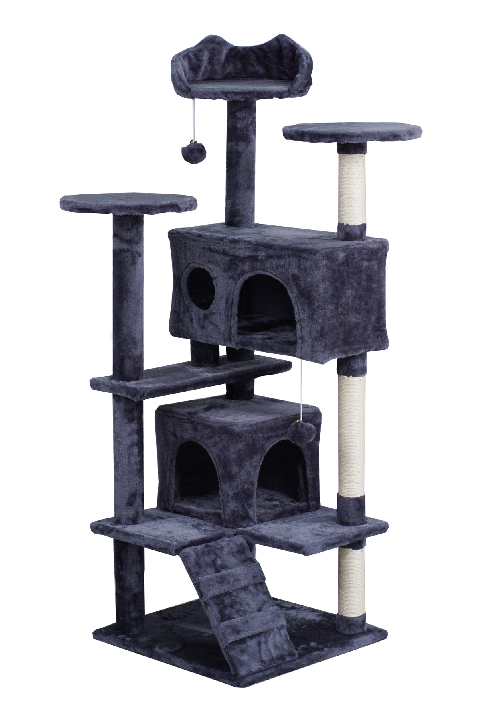 POHJOLAN LEMMIKKITARVIKE Kissan kiipeily-/raapimapuu 139 cm, Harmaa