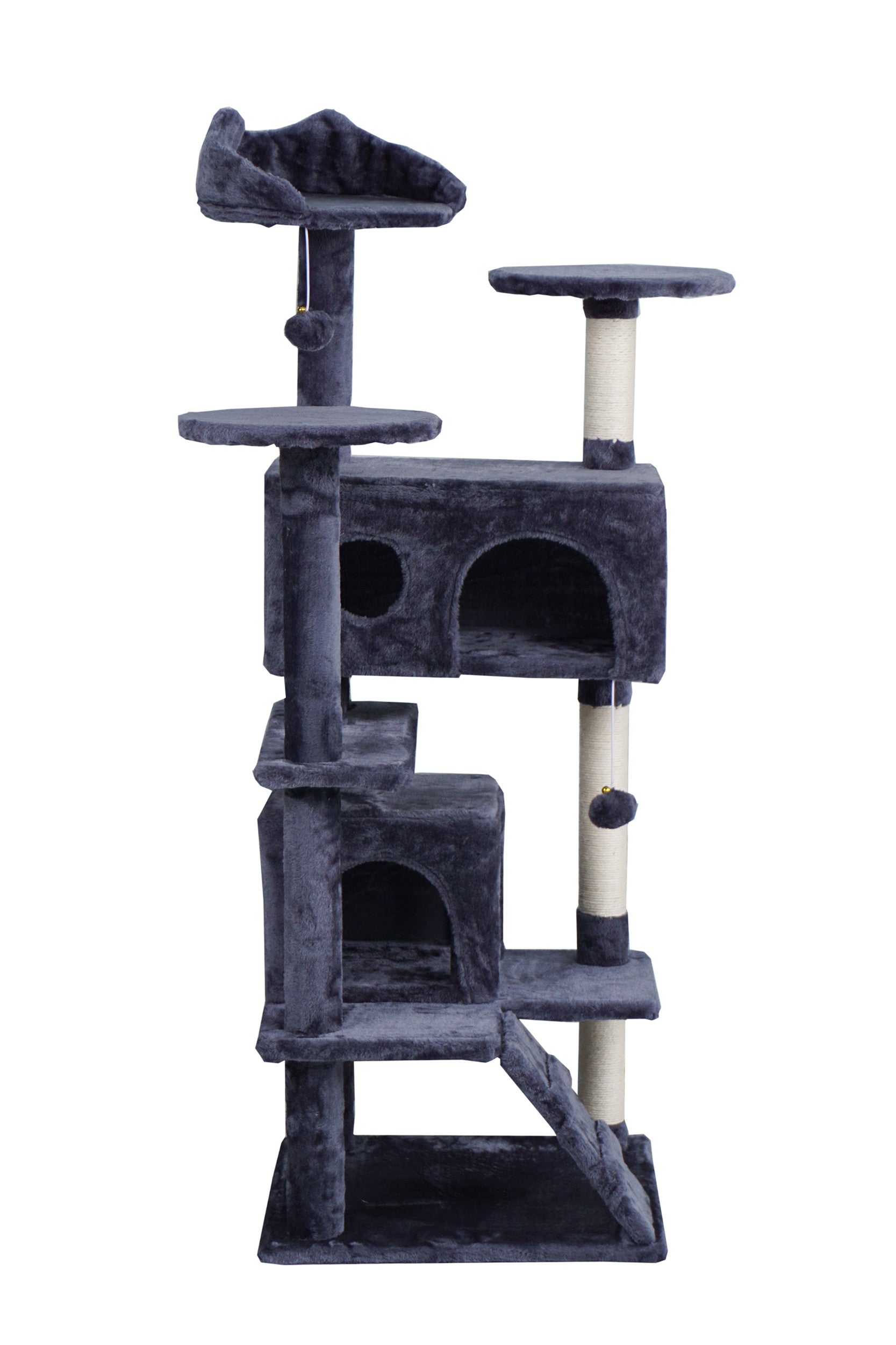 POHJOLAN LEMMIKKITARVIKE Kissan kiipeily-/raapimapuu 139 cm, Harmaa