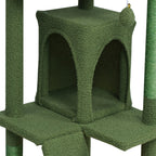 POHJOLAN LEMMIKKITARVIKE Kissan kiipeily-/raapimapuu 139 cm, Keltainen/Vihreä