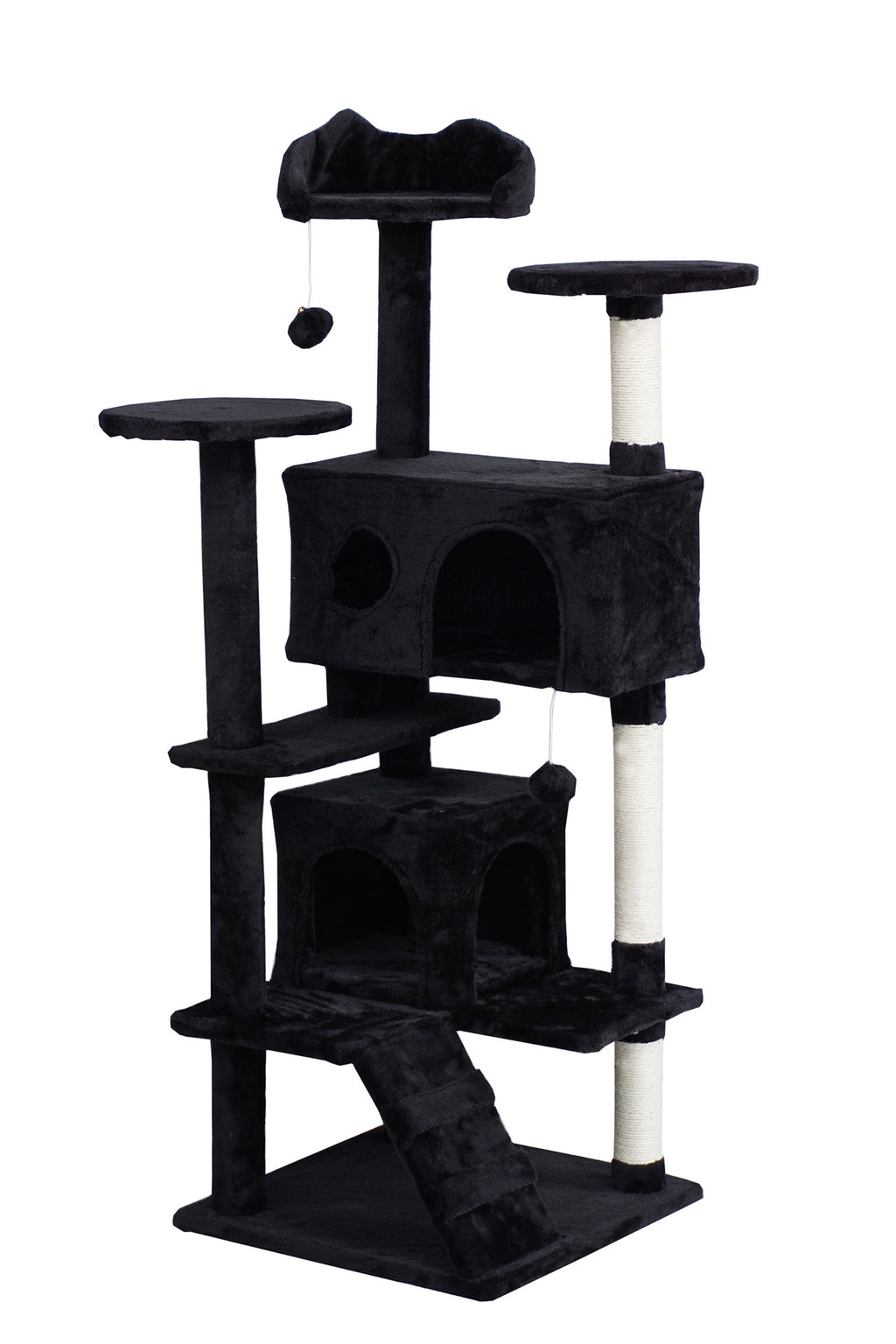 POHJOLAN LEMMIKKITARVIKE Kissan kiipeily-/raapimapuu 139 cm, Musta
