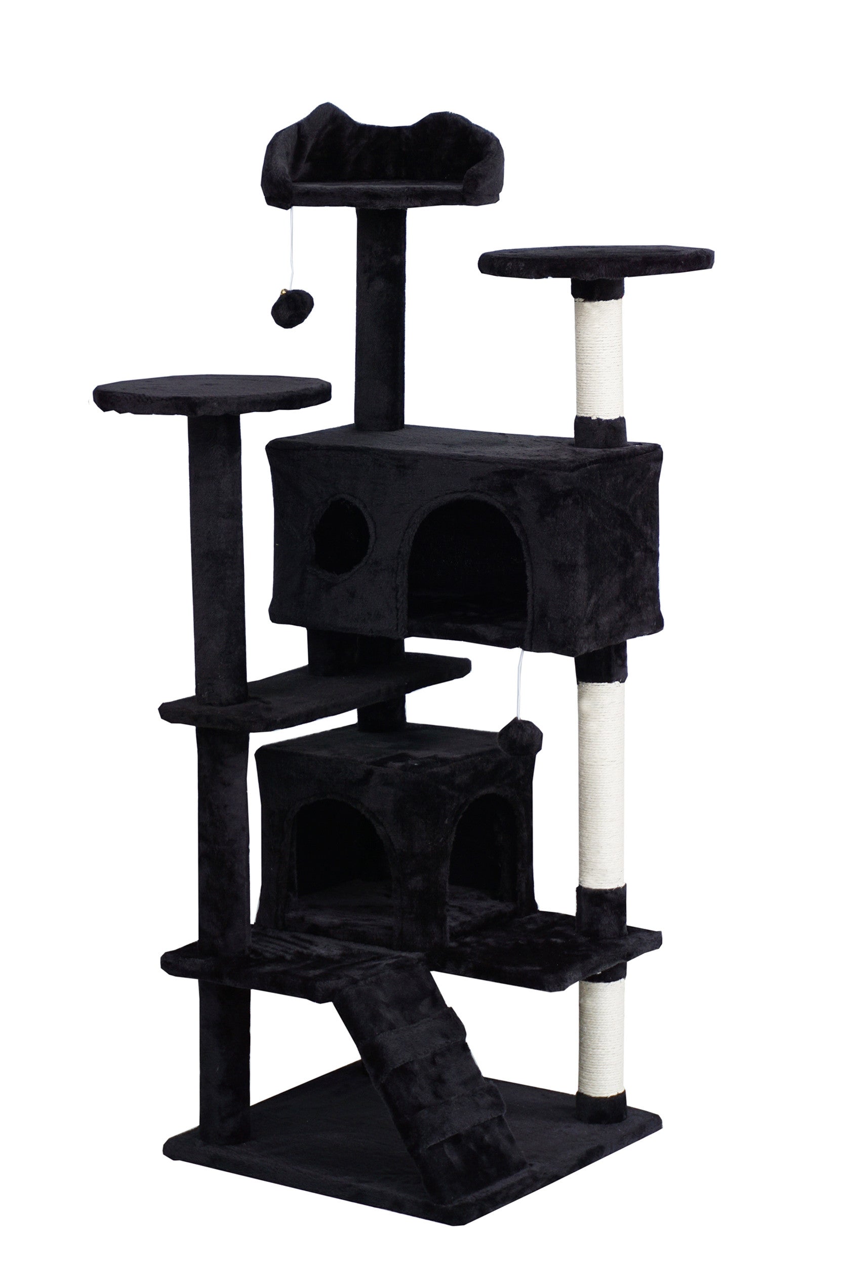 POHJOLAN LEMMIKKITARVIKE Kissan kiipeily-/raapimapuu 139 cm, Musta