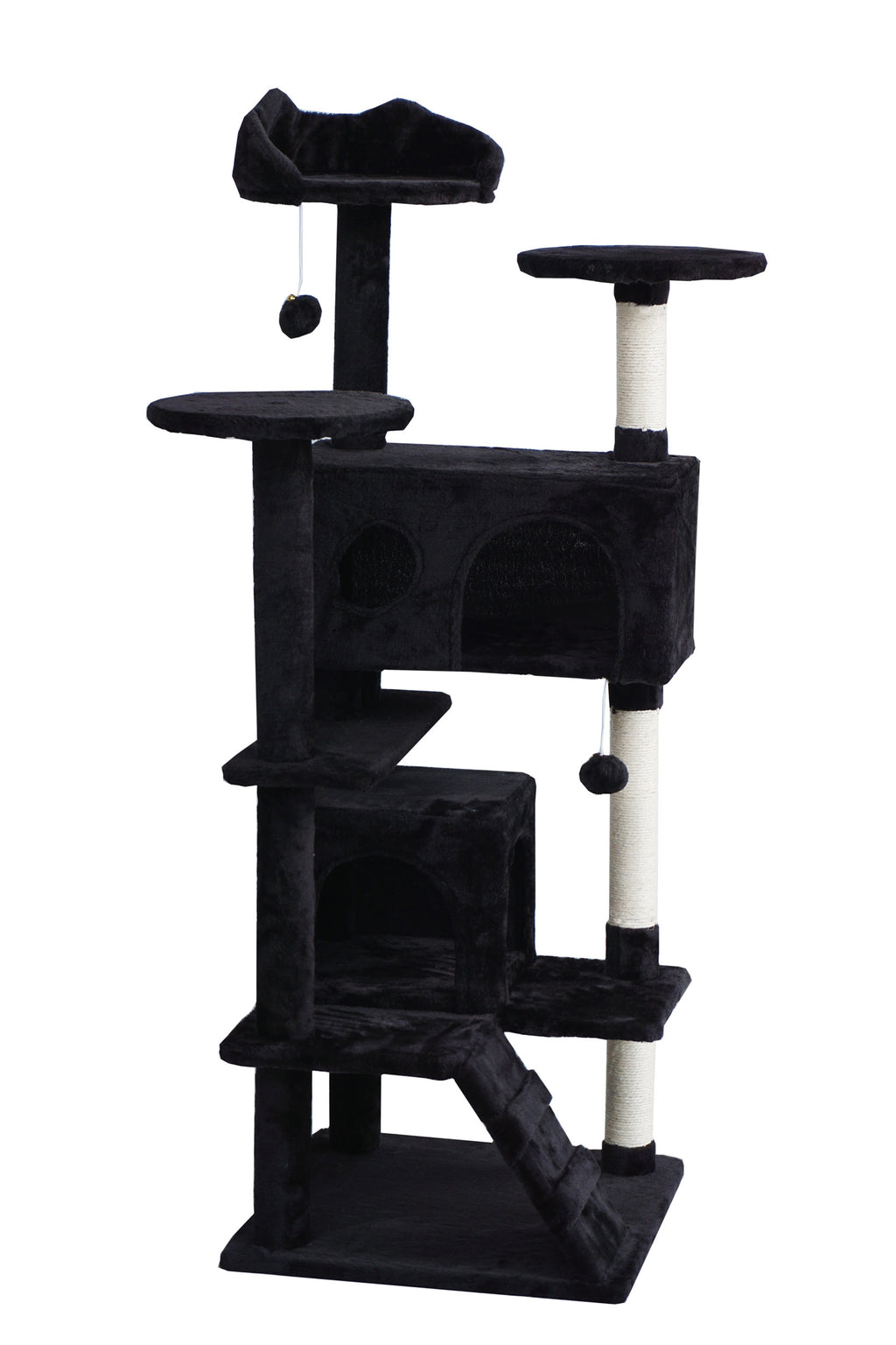 POHJOLAN LEMMIKKITARVIKE Kissan kiipeily-/raapimapuu 139 cm, Musta