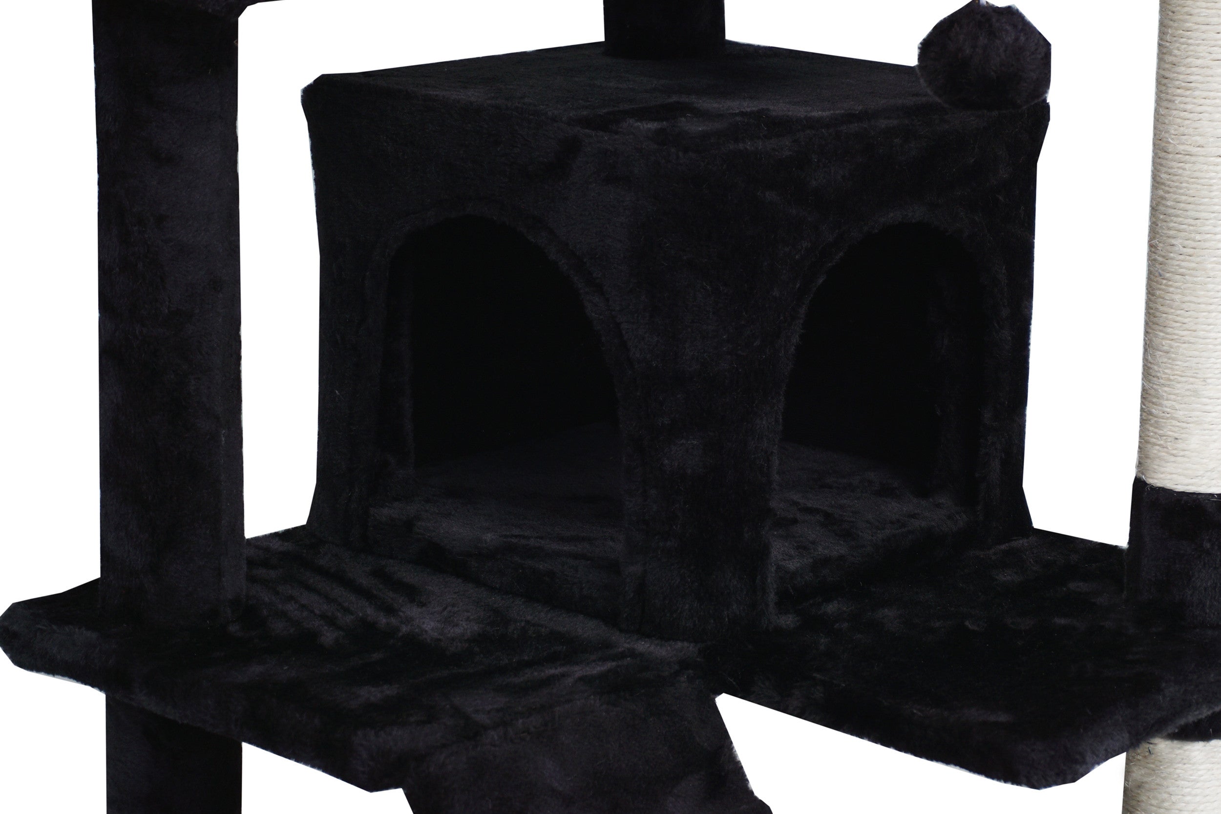 POHJOLAN LEMMIKKITARVIKE Kissan kiipeily-/raapimapuu 139 cm, Musta