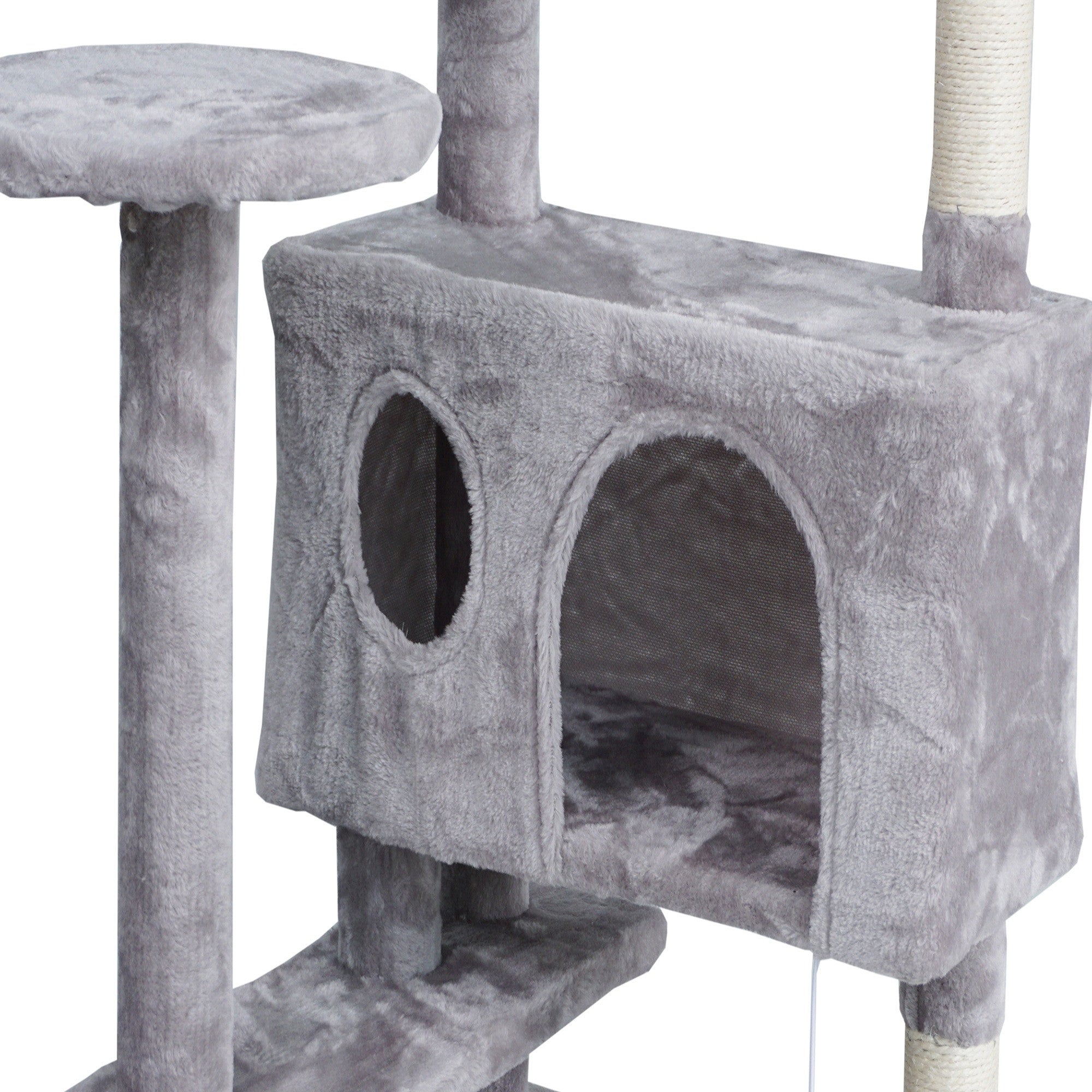 POHJOLAN LEMMIKKITARVIKE Kissan kiipeily-/raapimapuu 139 cm, Vaalea Harmaa