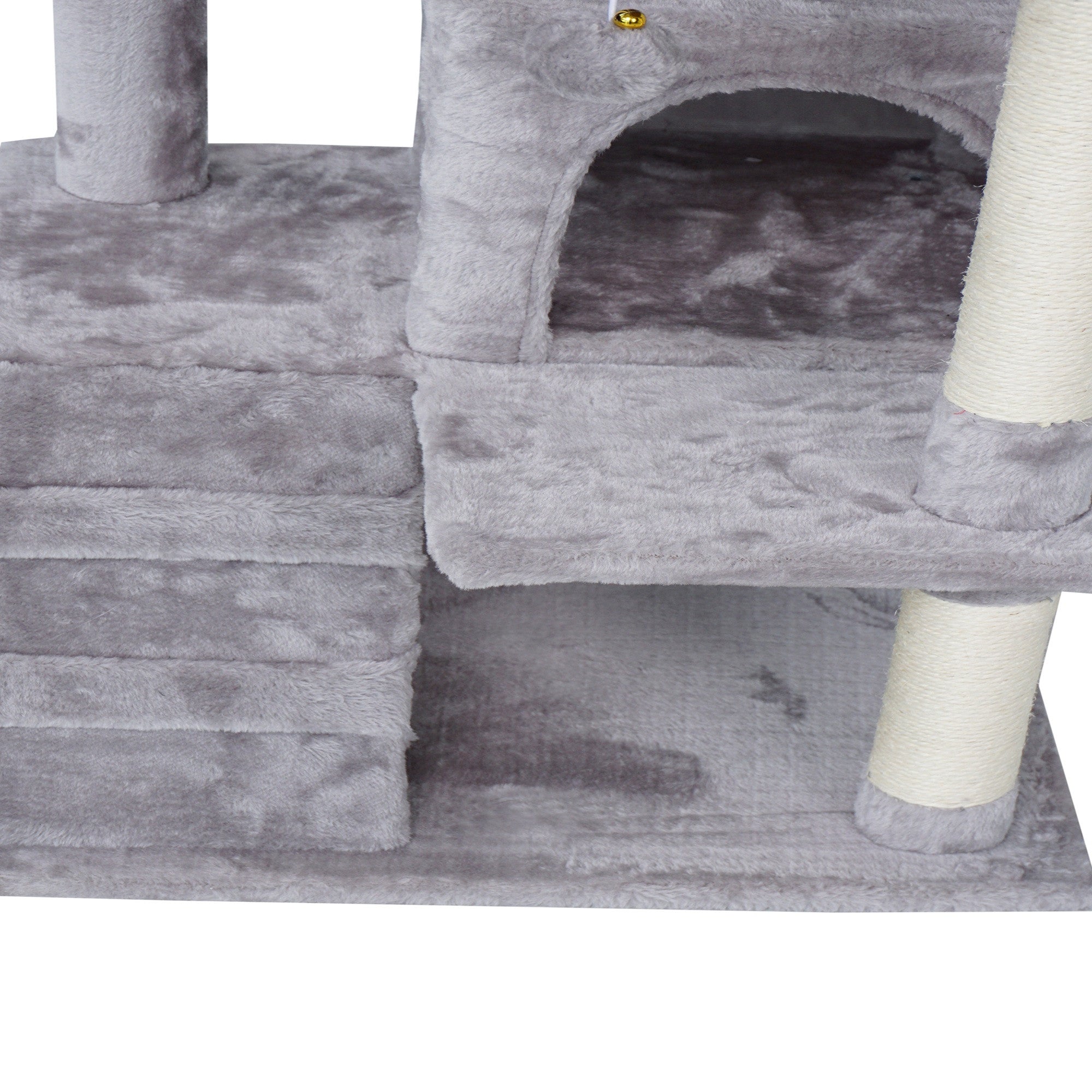 POHJOLAN LEMMIKKITARVIKE Kissan kiipeily-/raapimapuu 139 cm, Vaalea Harmaa