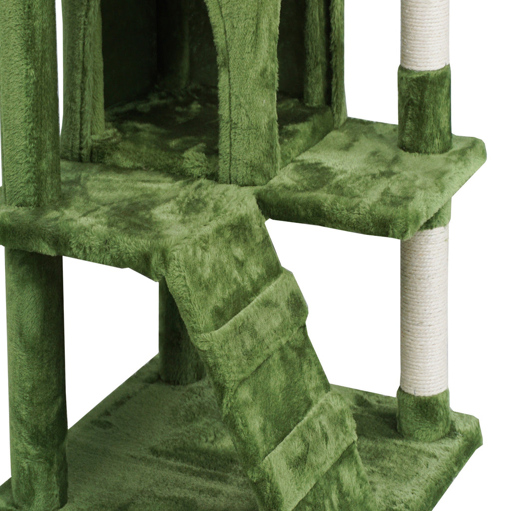 POHJOLAN LEMMIKKITARVIKE Kissan kiipeily-/raapimapuu 139 cm, Vihreä