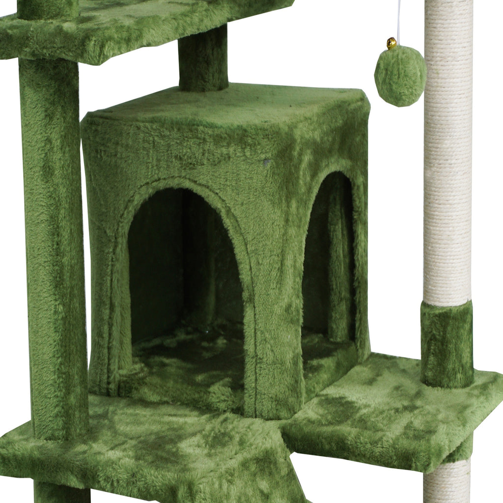 POHJOLAN LEMMIKKITARVIKE Kissan kiipeily-/raapimapuu 139 cm, Vihreä