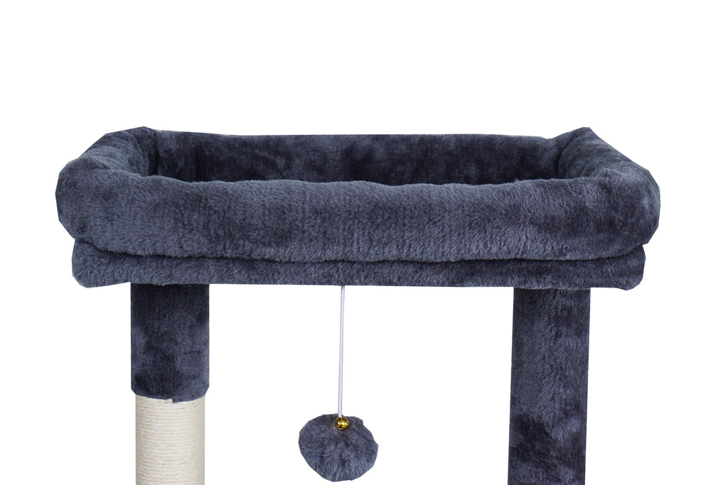 POHJOLAN LEMMIKKITARVIKE Kissan kiipeily-/raapimispuu 143 cm, Harmaa