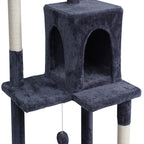 POHJOLAN LEMMIKKITARVIKE Kissan kiipeily-/raapimispuu 143 cm, Harmaa