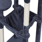 POHJOLAN LEMMIKKITARVIKE Kissan kiipeily-/raapimispuu 143 cm, Harmaa