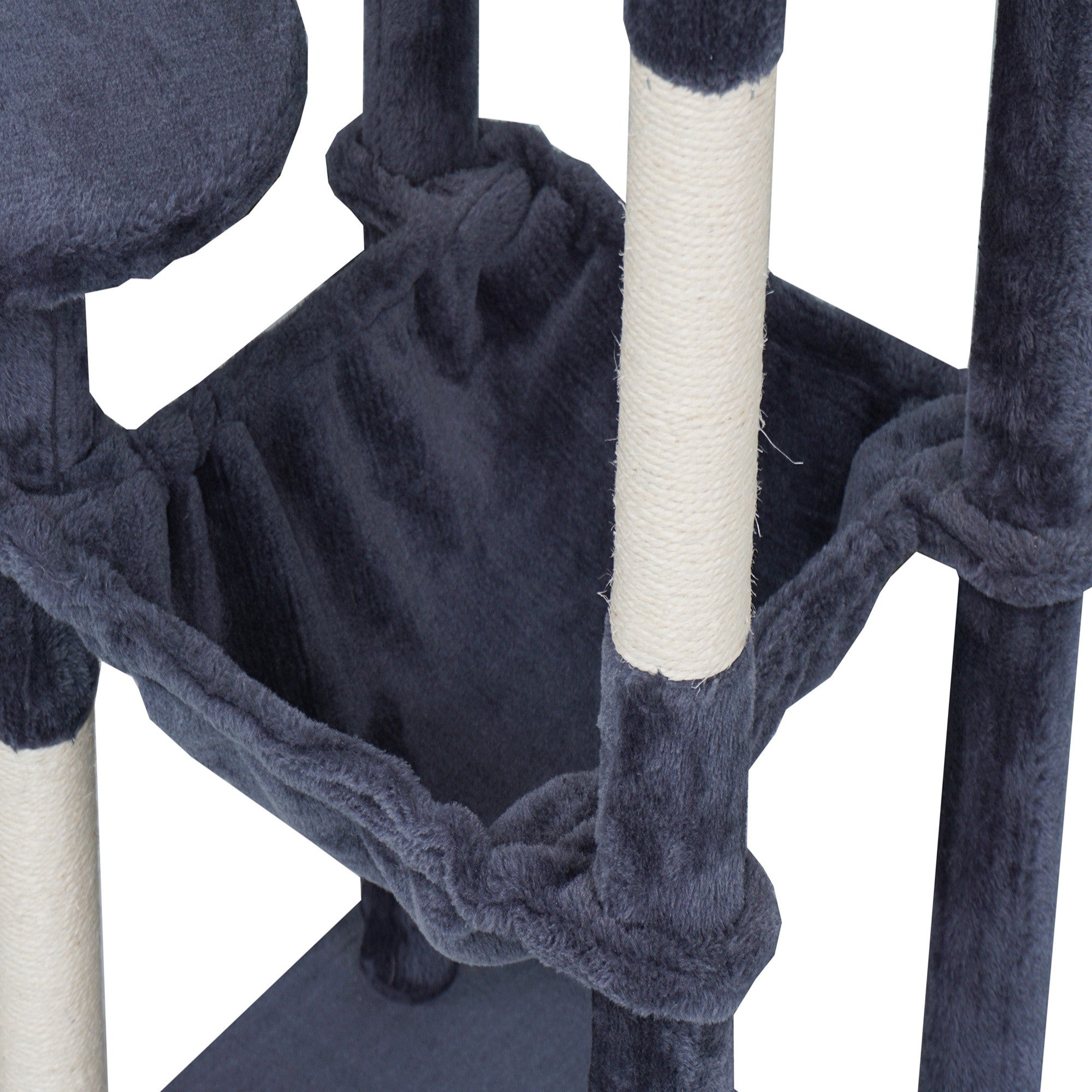 POHJOLAN LEMMIKKITARVIKE Kissan kiipeily-/raapimispuu 143 cm, Harmaa