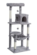 POHJOLAN LEMMIKKITARVIKE Kissan kiipeily-/raapimispuu 143 cm, Vaalea Harmaa