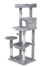 POHJOLAN LEMMIKKITARVIKE Kissan kiipeily-/raapimispuu 143 cm, Vaalea Harmaa