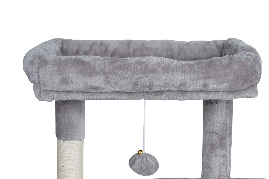 POHJOLAN LEMMIKKITARVIKE Kissan kiipeily-/raapimispuu 143 cm, Vaalea Harmaa