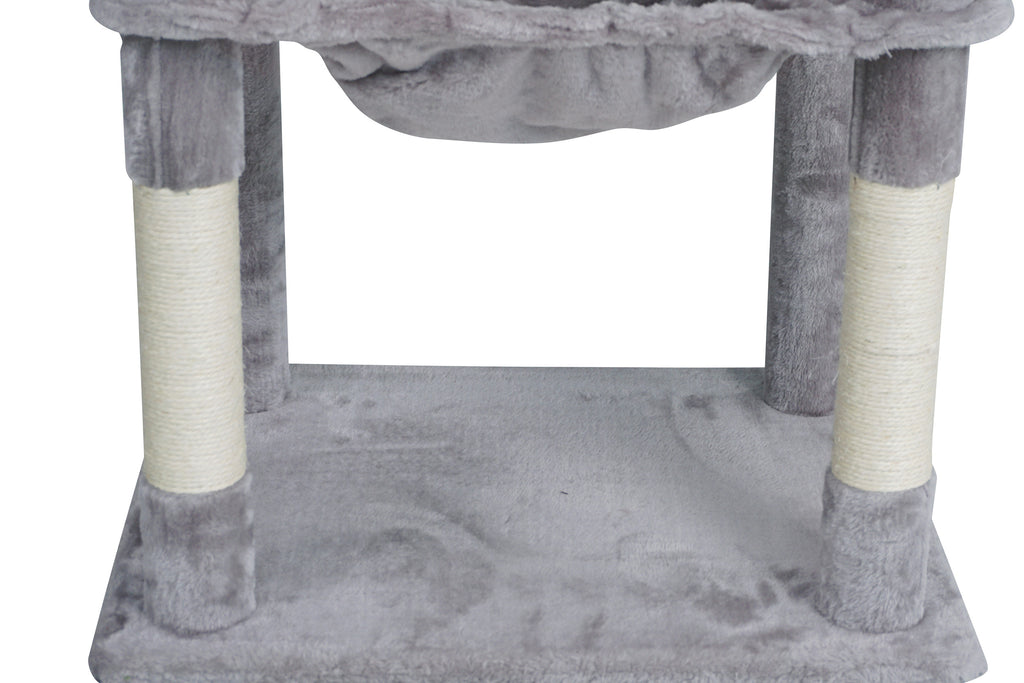 POHJOLAN LEMMIKKITARVIKE Kissan kiipeily-/raapimispuu 143 cm, Vaalea Harmaa