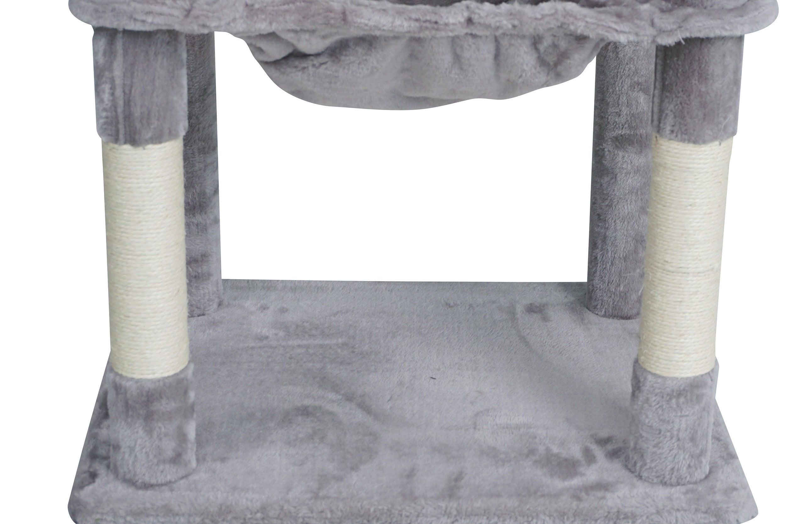 POHJOLAN LEMMIKKITARVIKE Kissan kiipeily-/raapimispuu 143 cm, Vaalea Harmaa