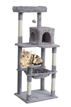 POHJOLAN LEMMIKKITARVIKE Kissan kiipeily-/raapimispuu 143 cm, Vaalea Harmaa