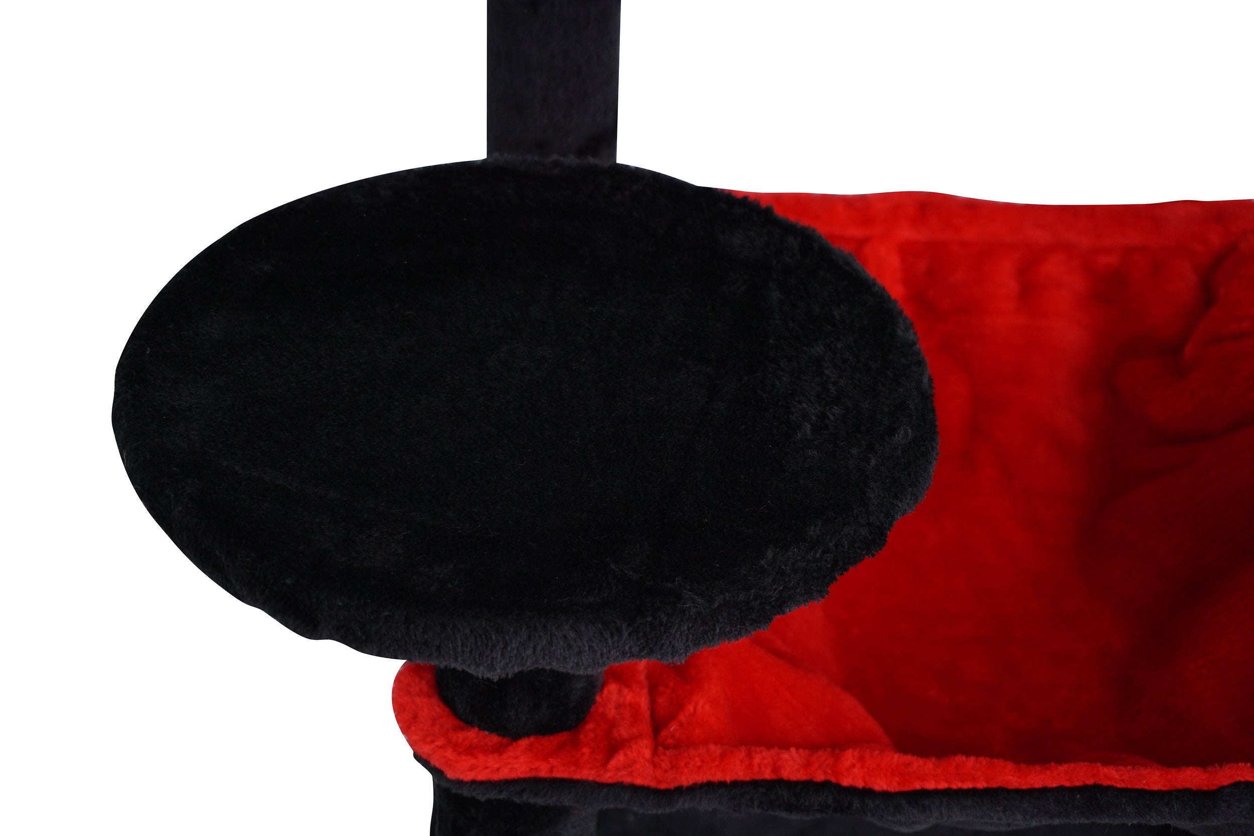 POHJOLAN LEMMIKKITARVIKE Kissan kiipeily-/raapimispuu 143 cm, Musta/Punainen