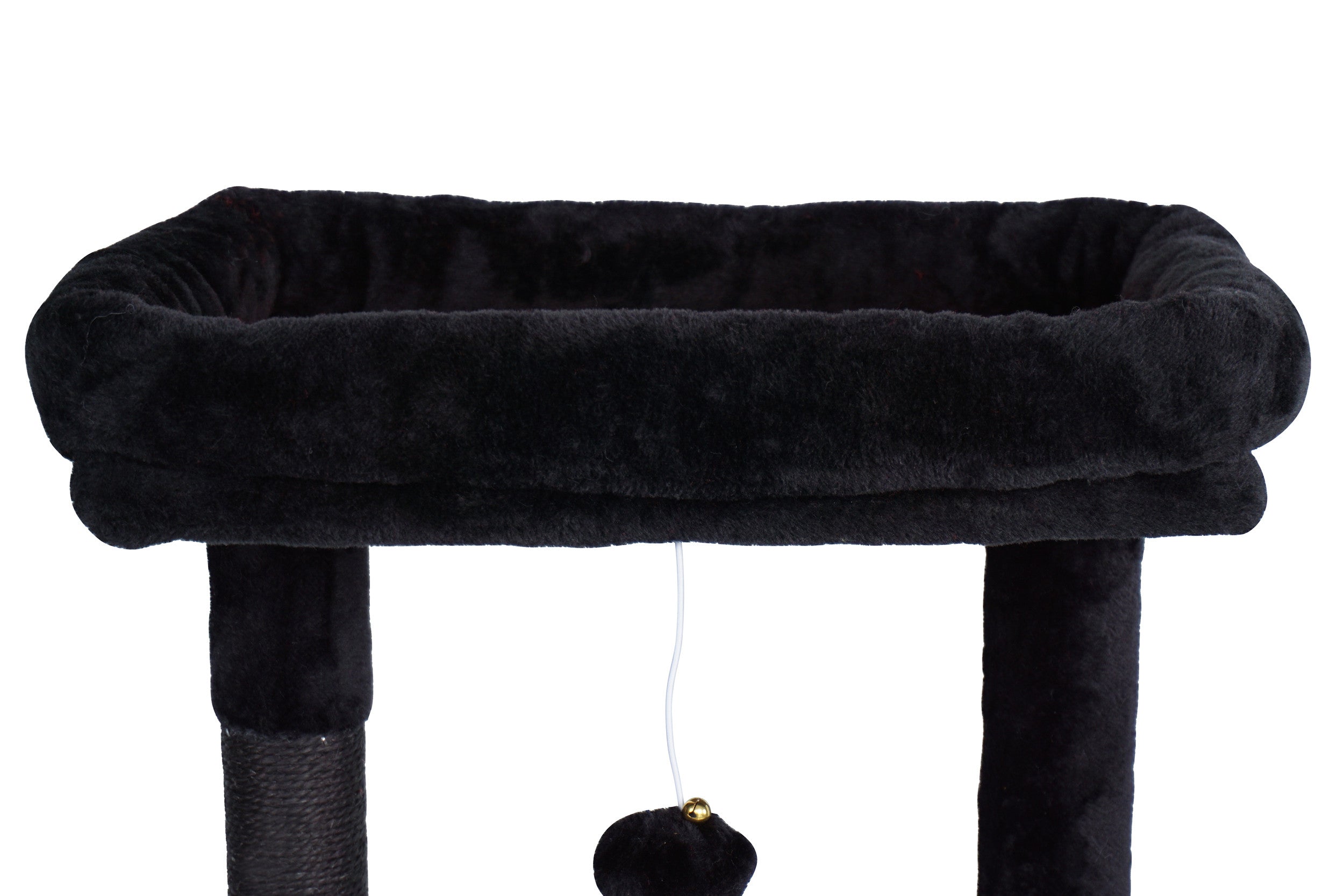 POHJOLAN LEMMIKKITARVIKE Kissan kiipeily-/raapimispuu 143 cm, Musta/Punainen