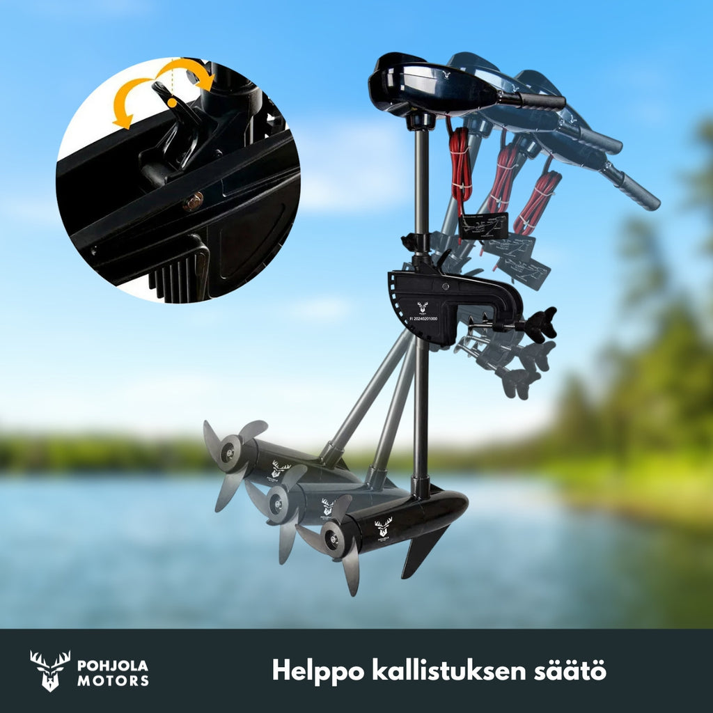 POHJOLA MOTORS Sähköperämoottori 55LBS / 25kg