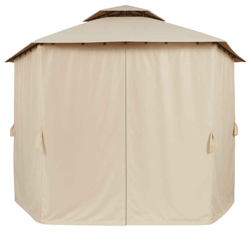 POHJOLA GARDEN Puutarhakatos / Paviljonki 360x360x260cm Pyöreä, Beige