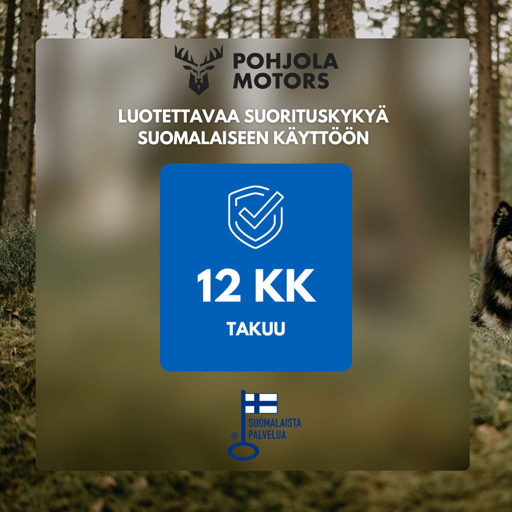 POHJOLA MOTORS Päältäajettava Ruohonleikkuri 224CC / 4.5kW 26”