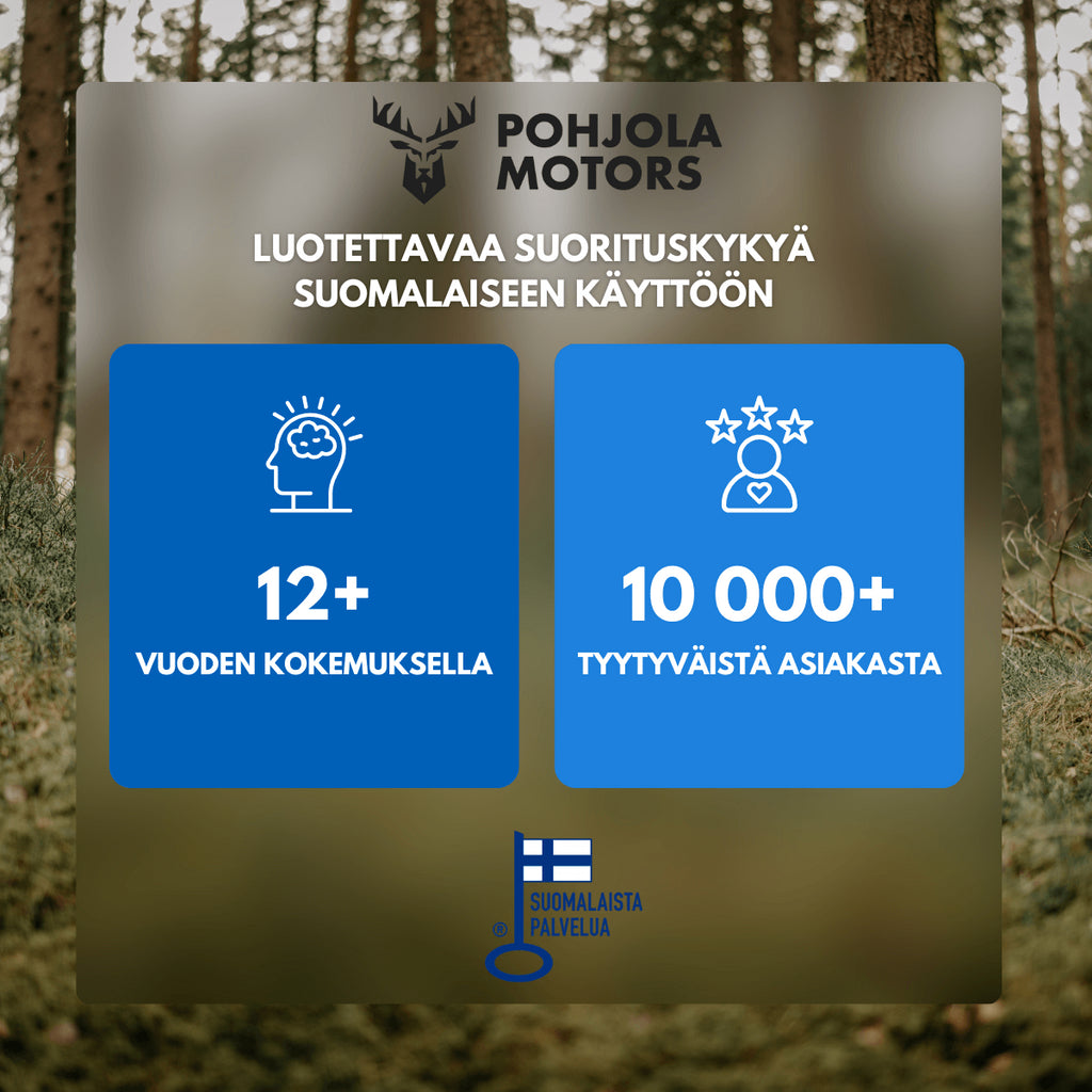 POHJOLA MOTORS Päältäajettava Ruohonleikkuri 224CC / 4.5kW 26”