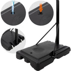 POHJOLAN URHEILUTARVIKE Koripalloteline 1,35-3,05m Musta