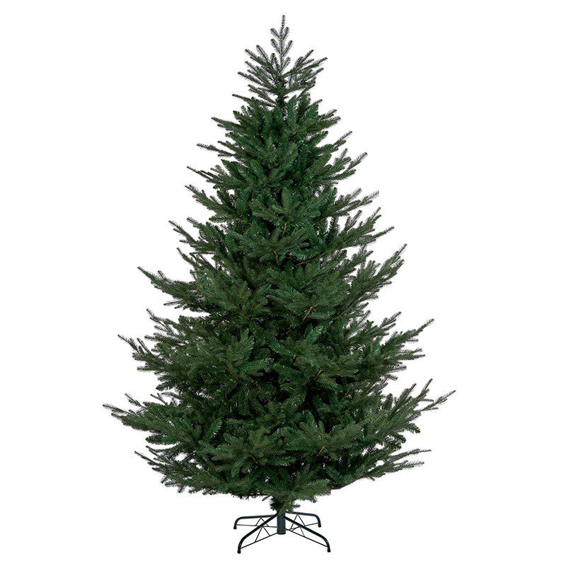Julgran 210 cm – 1016 grenar, PE/PVC, automatiskt utfällbara grenar