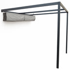 Pohjola Garden Seinään Kiinnitettävä Pergola / Terassikatos 300x260x220cm, Harmaa