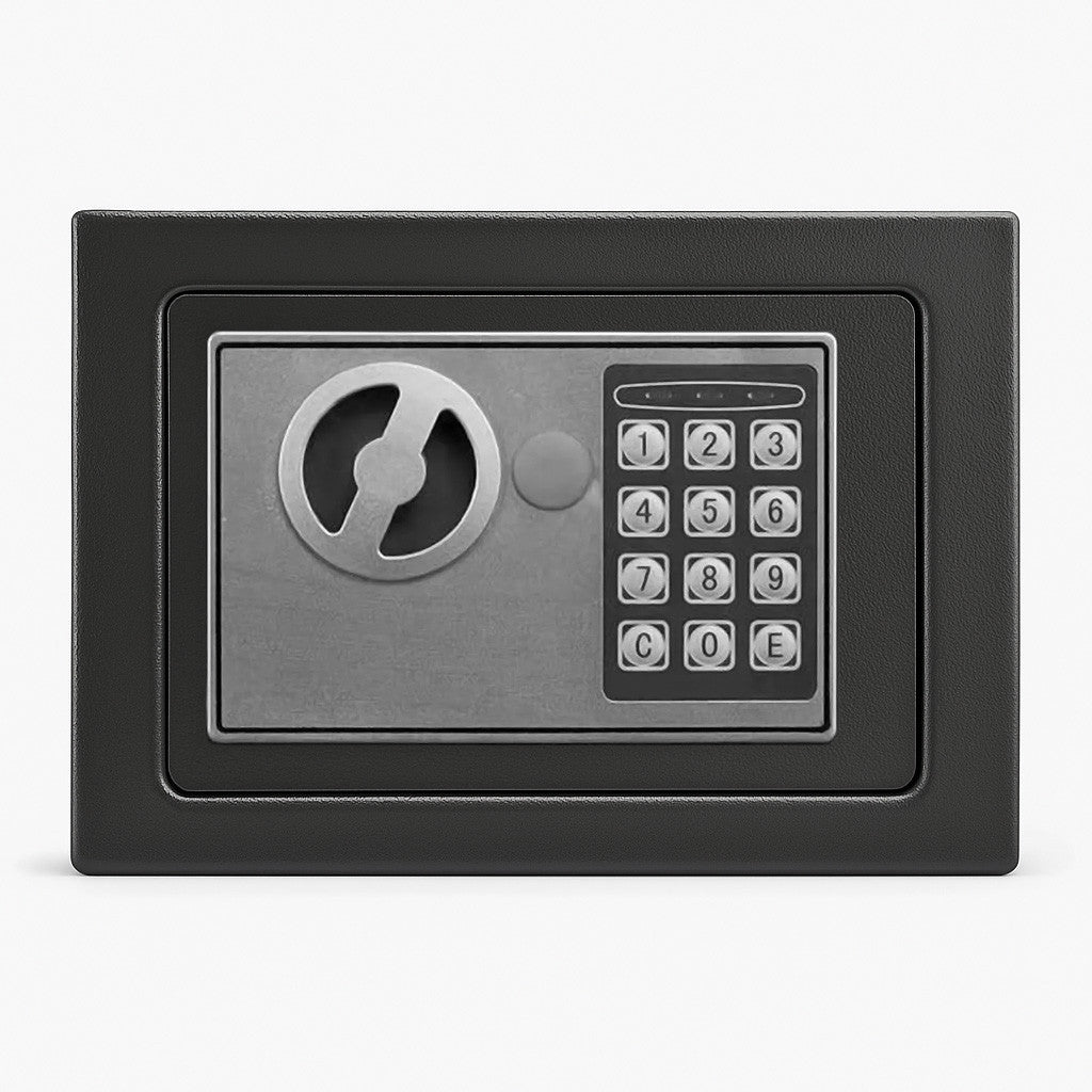 POHJOLA INDOOR Kassakaappi / Turvakaappi Digitaalilukolla, 28x22x22cm, Harmaa