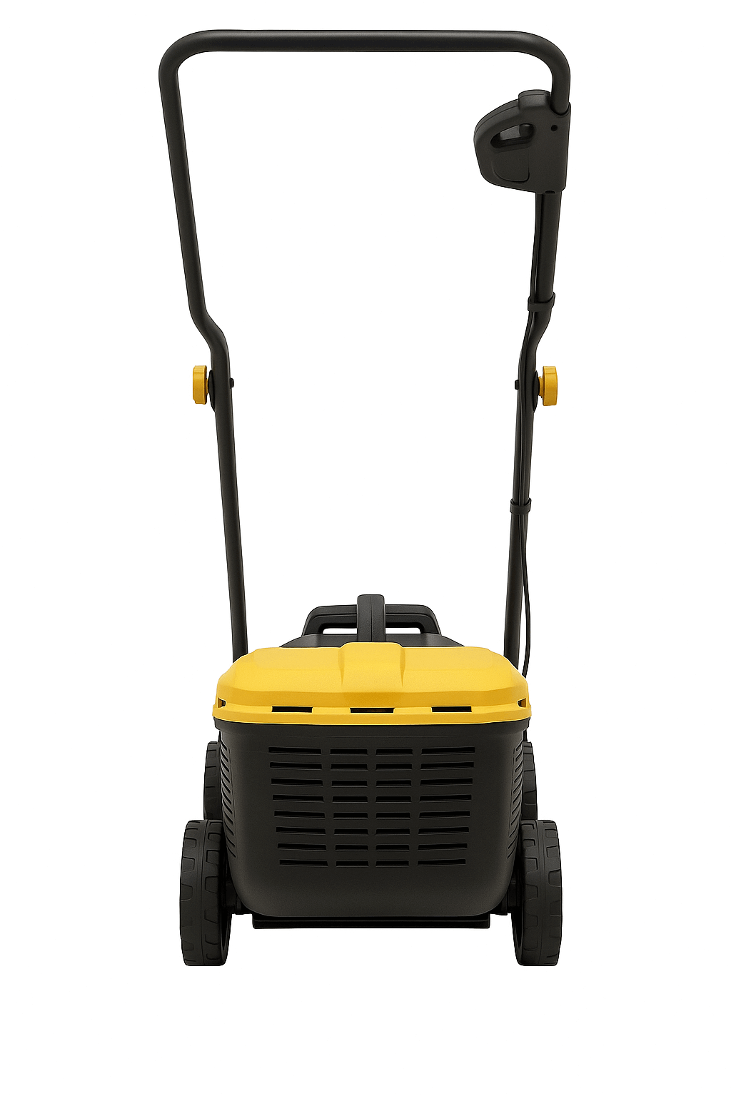 B-OUT! Akkuruohonleikkuri 32 cm + akku 4ah ja laturi– 20V, harjaton moottori, 30 l keruusäiliö - LUE TUOTEKUVAUS