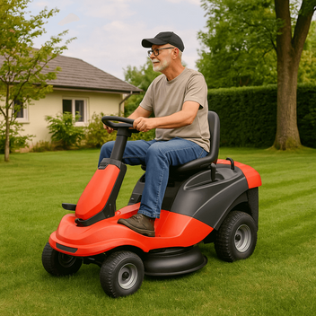 Sittgräsklippare 224 cc – 26", bakhjulsdrift, 150 l uppsamlingskorg