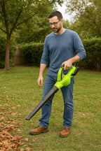 POHJOLA MOTORS Akkukäyttöinen Lehtipuhallin, 20V Li-ion, sis. Akun ja Laturin