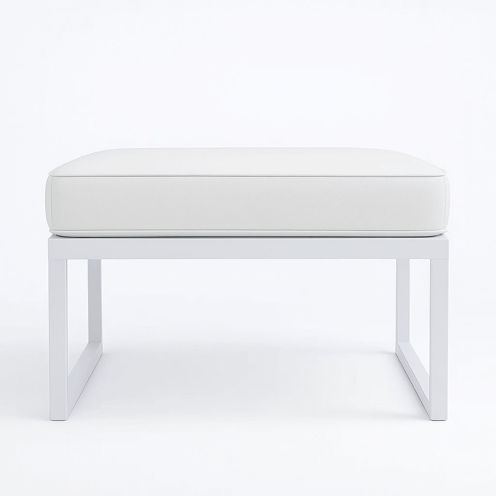 POHJOLA GARDEN Ulkosohvan Divaani ISLA 60 CM, Valkoinen / Vaalea Beige