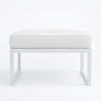 POHJOLA GARDEN Ulkosohvan Divaani ISLA 60 CM, Valkoinen / Vaalea Beige